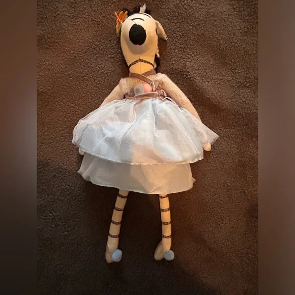 Pottery Barn Kids “CHEYENNE” Zebra Ballerina Plush Doll - Picture 3 of 6